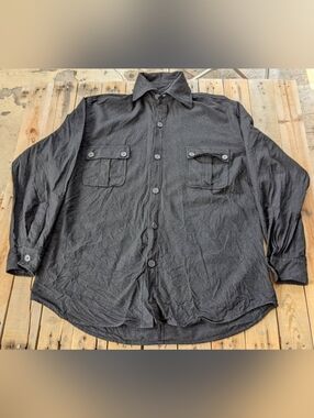 vintage '90s Jared M. custom clothing oversized long sleeve button up shirt